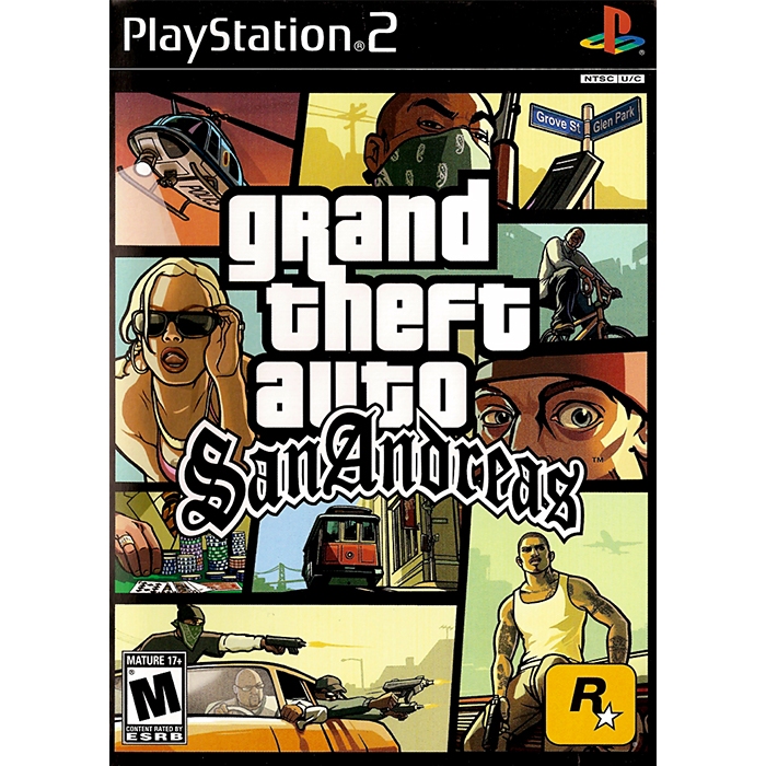 Kaset Playstation 2 - GTA San Andreas