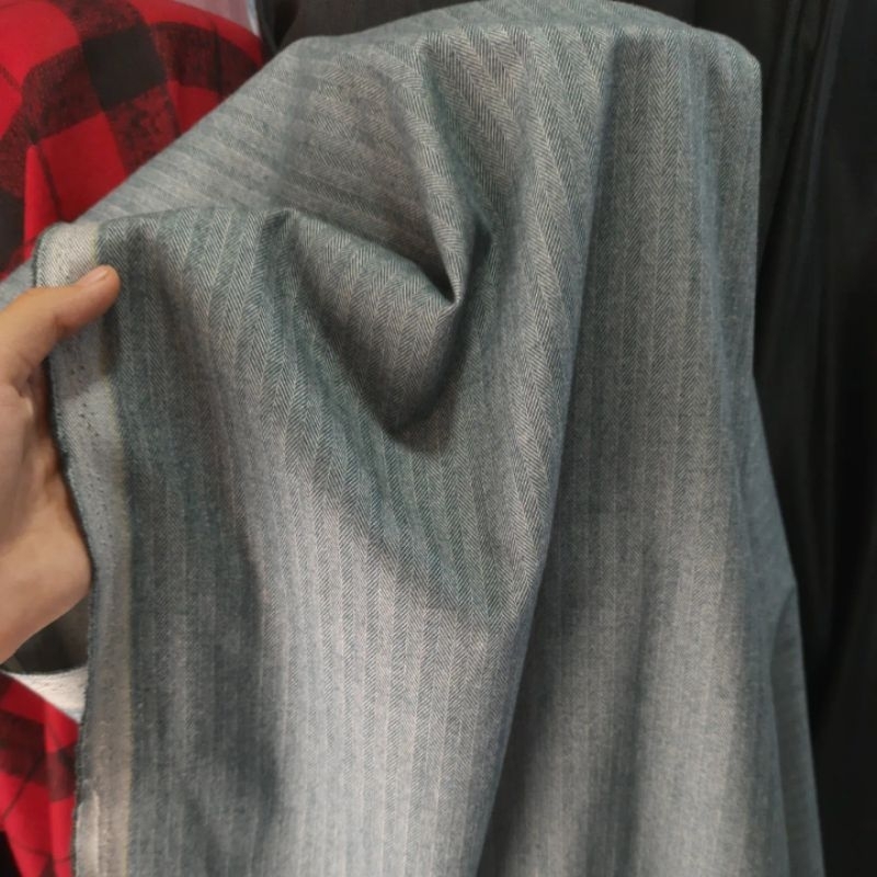 kain heringbone | Harga/0,5m | kain heringbone motif | kain salur meteran | kain celana pria meteran