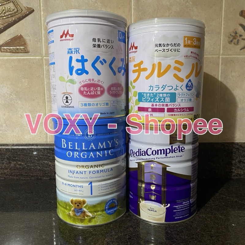 kaleng susu kosong bekas morinaga / pediasure / ensure / bellamy 800gr