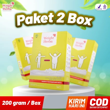 

[BEST SELLER] WEIGHT HERBA 2 Box- SUSU PENAMBAH NAFSU MAKAN & BERAT BADAN || 100% ORIGINAL PREMIUM