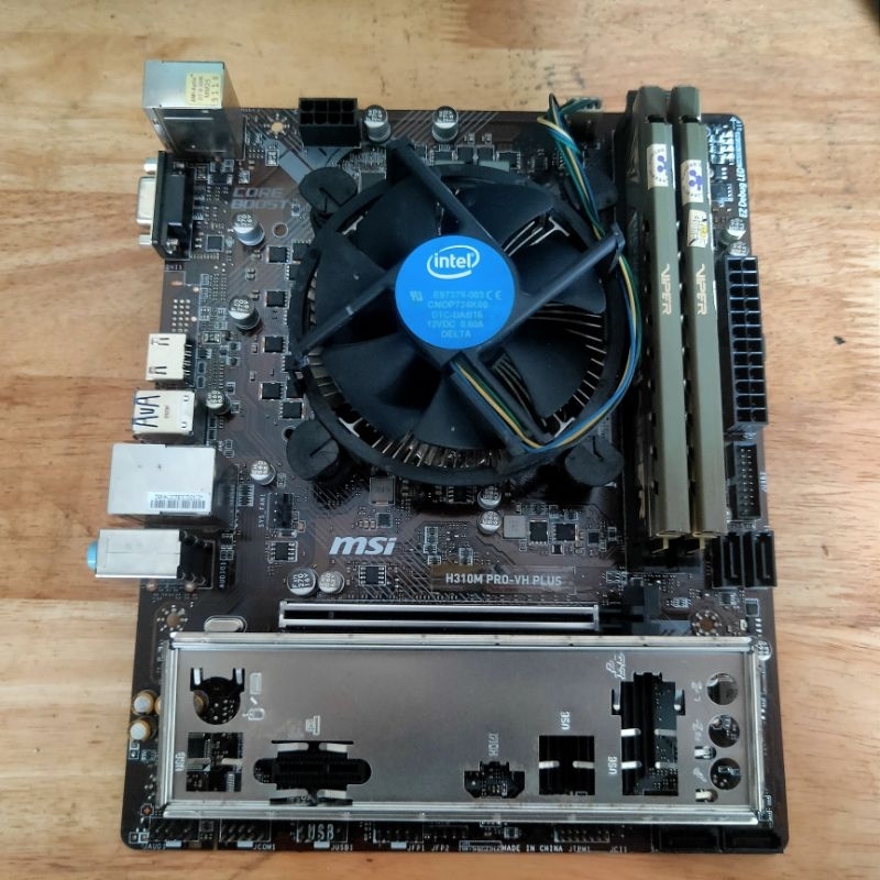 SEPAKET INTEL I3 9100F RAM 8GB MOTHERBOARD H310 MSI