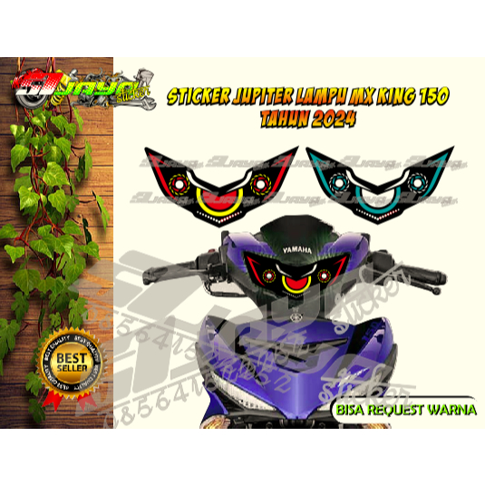 Stiker Sticker Lampu MX KING 150 2024 / Stiker MX KING 150 2024 / MX KING 150 2024