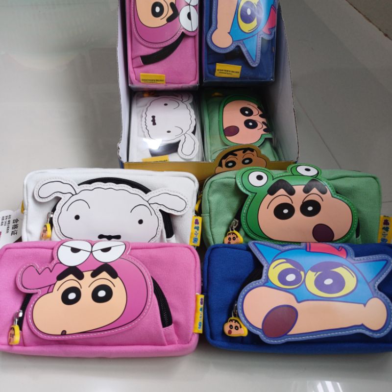 

Kotak pensil case canvas premium SHINCHAN license SHIRO