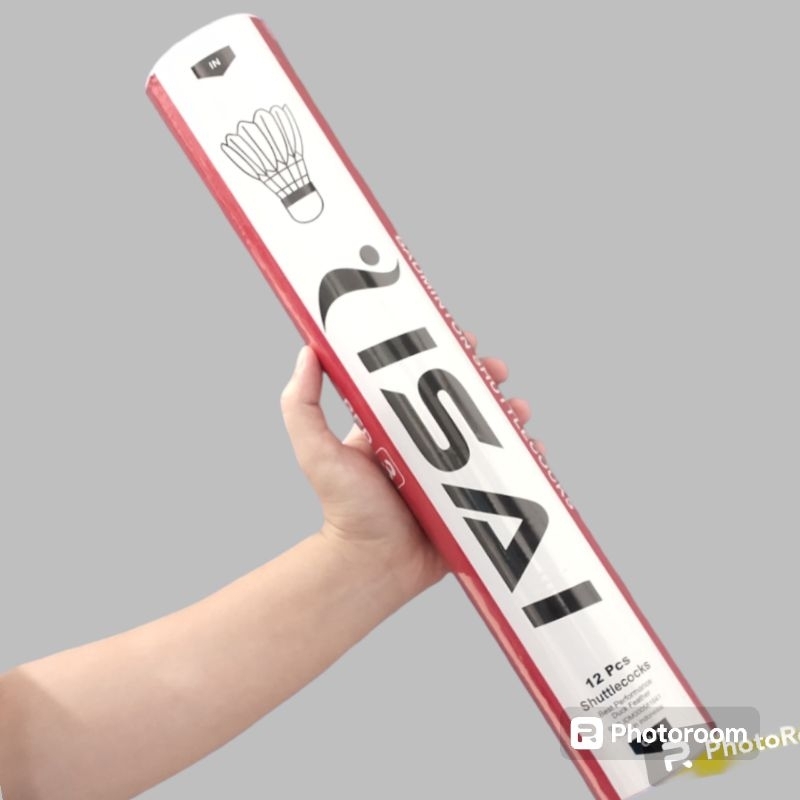 ISAI MERAH Kok Bulutangkis 12 pcs Kok Badminton Shuttlecock