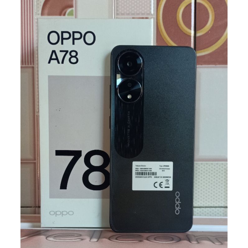 OPPO A78 4G RAM 8/256 SECOND FULLSET ORY MULUS BERGARANSI
