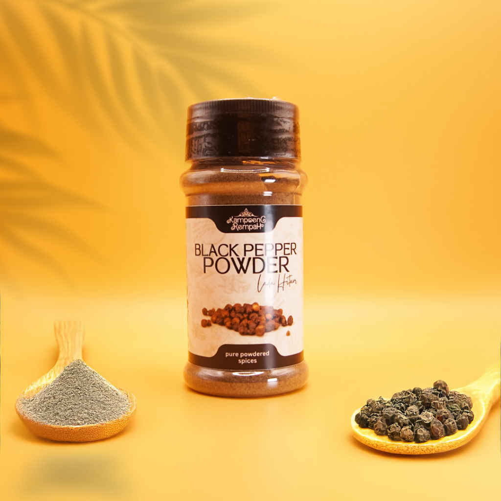 

Kampoeng Rempah | PURE BLACK PEPPER POWDER / Lada Hitam murni kemasan botol Premium
