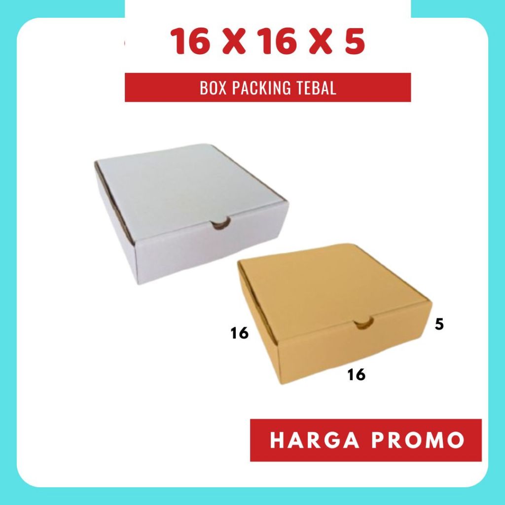 

Kardus 16x16x5 LD Box Dus Packing Kotak Kemasan Karton Pizza Souvenir Hampers Sparepart Minyak Wangi Kosmetik