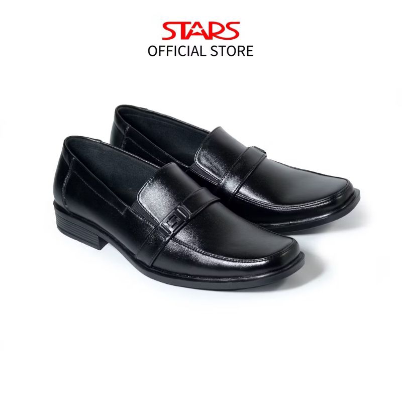 KINGSTAR Sepatu Formal Pria Frunze Hitam