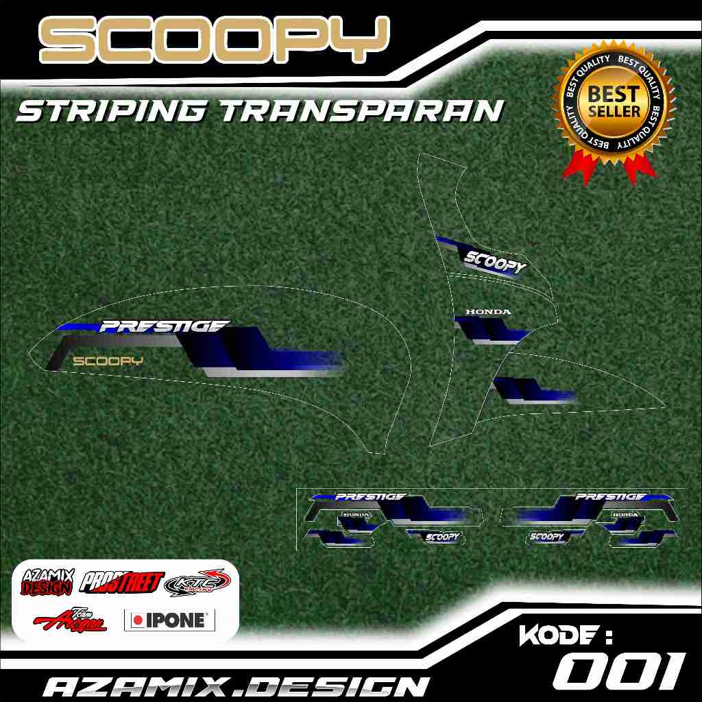 28 STRIPING TRANSPARAN SCOOPY 2021 - STRIPING TRANSPARAN SCOOPY 2021 SIMPLE
