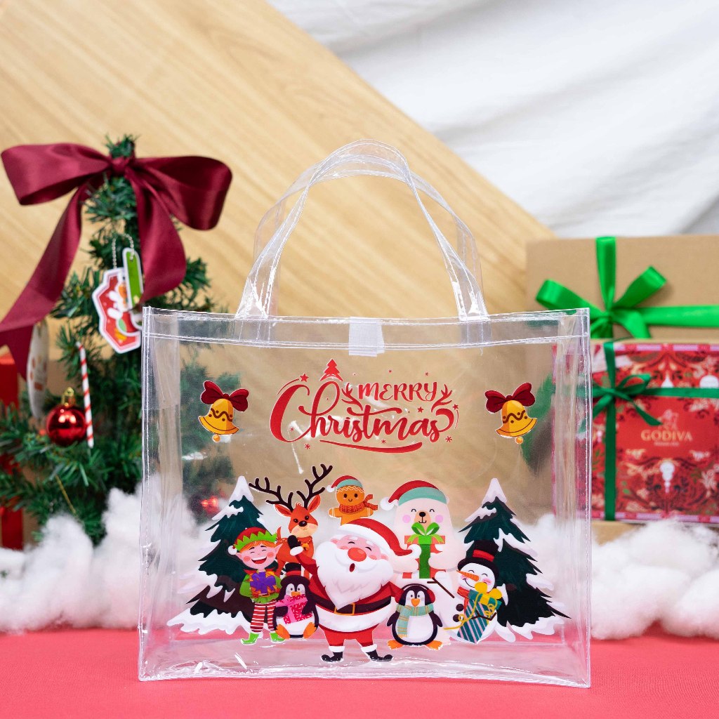 

TAS SOUVENIR NATAL MIKA READY STOCK HAMPERS MERRY CHRISTMAS UKURAN T25 P30 L13