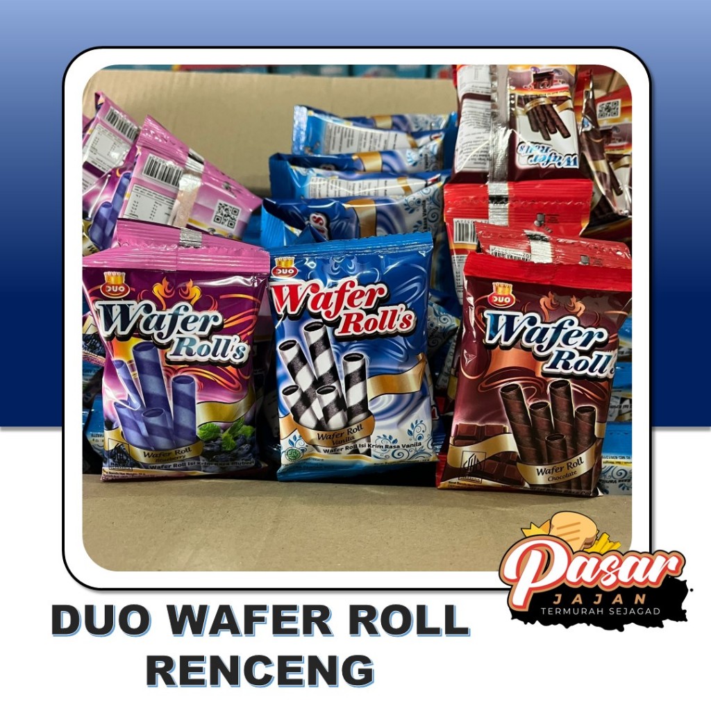 

Duo Wafer Roll Renceng 10pcs x 10gr