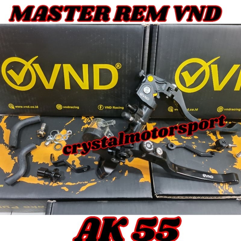 master rem vnd ak 55 1 tabung pisah cnc master rem vnd ak 55 radial set handle kopling universal ori