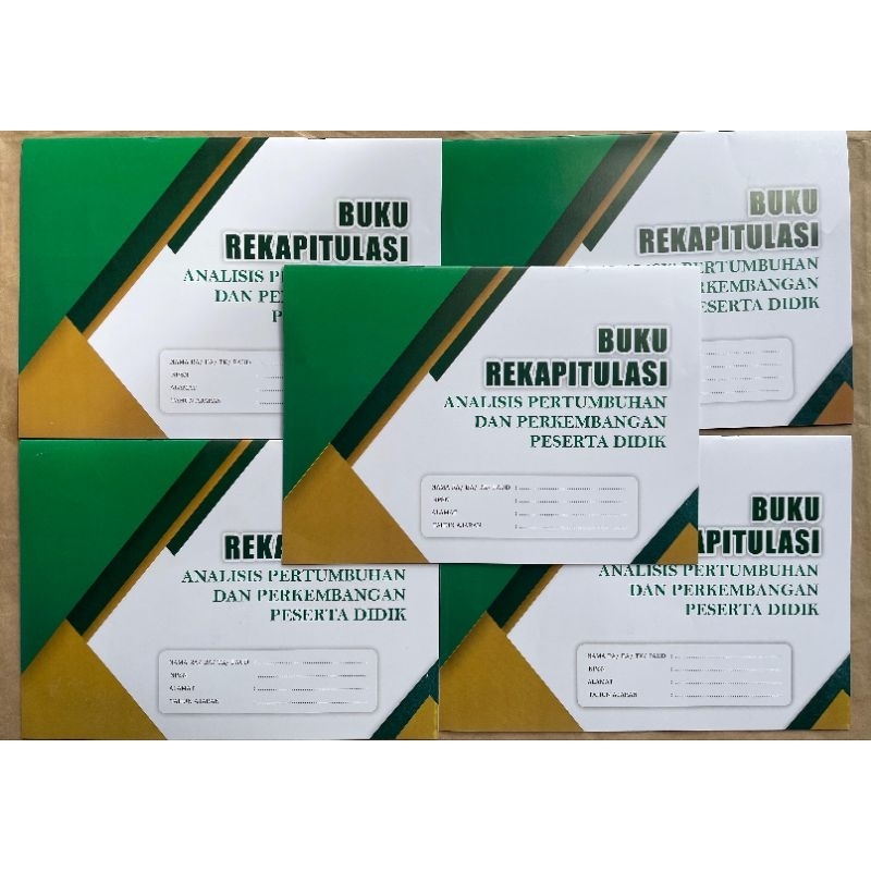 

buku rekapitulasi pertumbuhan dan perkembangan anak usia dini