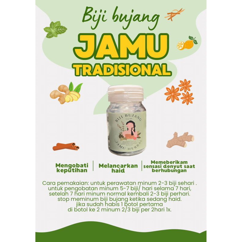 

HERBAL JAMU BIJI BUJANG WELA [READY STOK SIAP KIRIM]