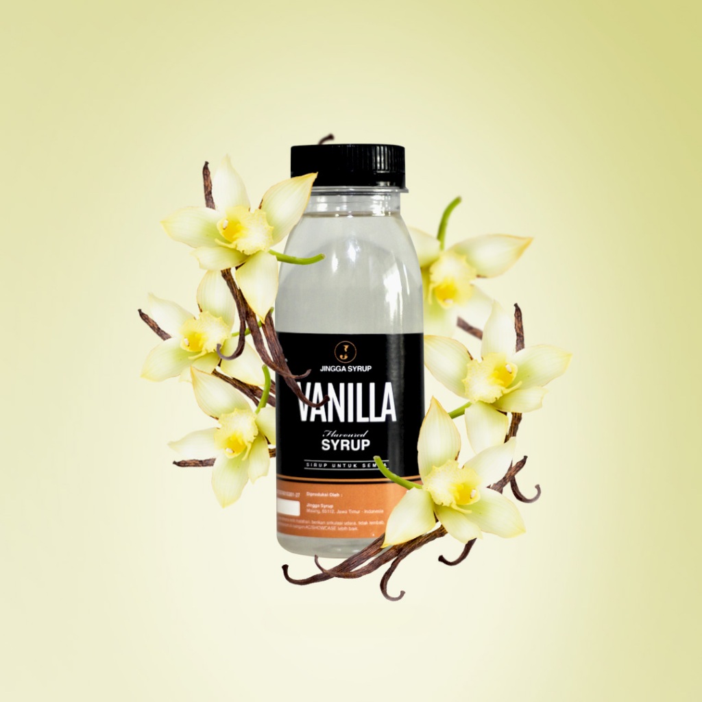 

JINGGA Vanilla Syrup 100ml - Sirup Vanilla Untuk Coffee Latte Mocha Smoothie