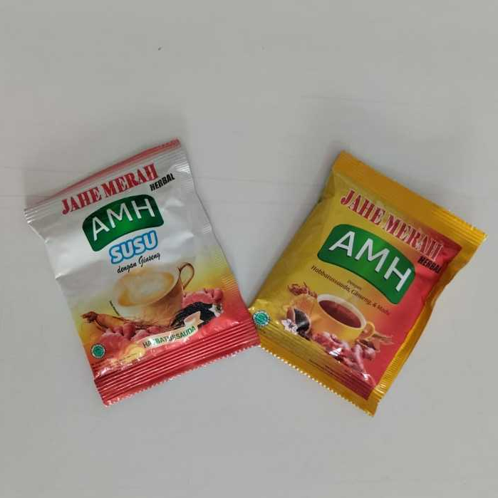 

AMH Jahe Merah dan Susu Jahe Merah Habbatussauda Sachet 20 gr Asli Original