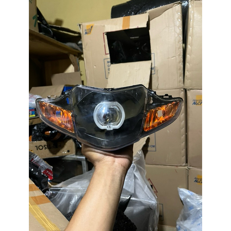 Reflektor Lampu depan Biled Mini 2,5 inc 30 wat Honda Revo Absolute Revo Fit 110 Karbu Bisa 2 warna 
