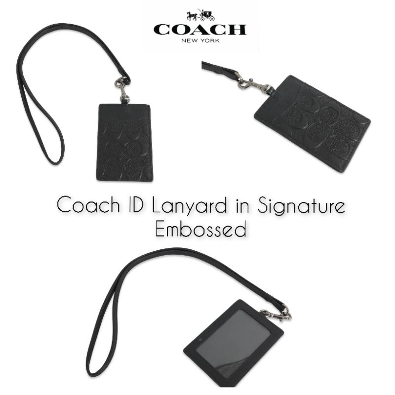 

Coach ID Lanyard in Signature Embossed
