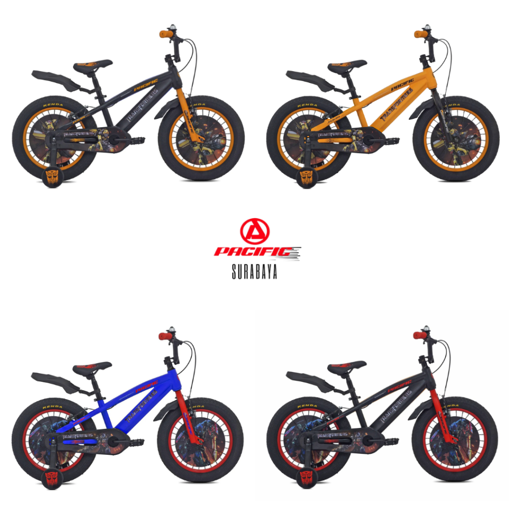 (FREE BUBBLE WRAP) Sepeda Anak Cowok BMX 18" Pacific Avalon Transformer ban jumbo 3.0
