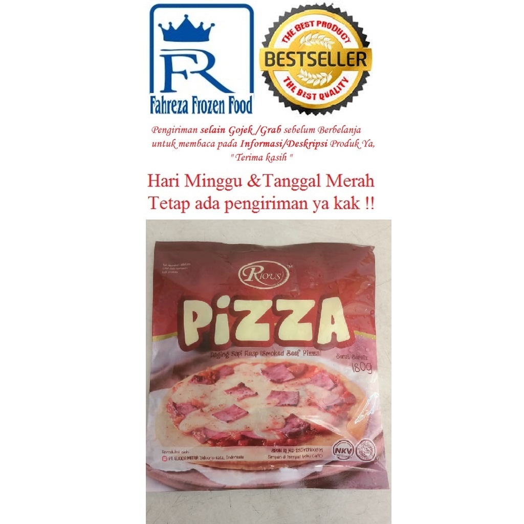 

Rious Pizza Smoked Beef 180 Gram Harga Promo