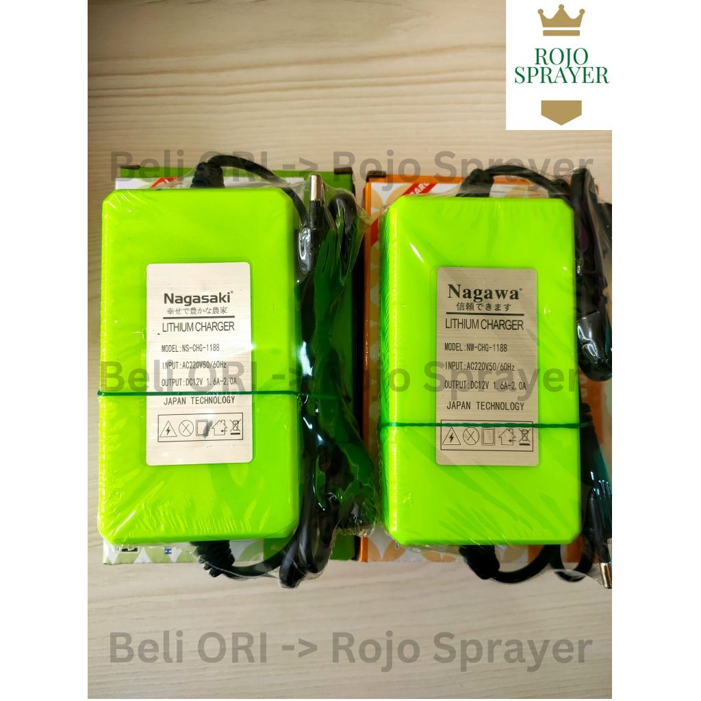 *ORI* Cas Charger Lithium (hanya untuk aki accu lithium) Sprayer Elektrik Tangki Semprot