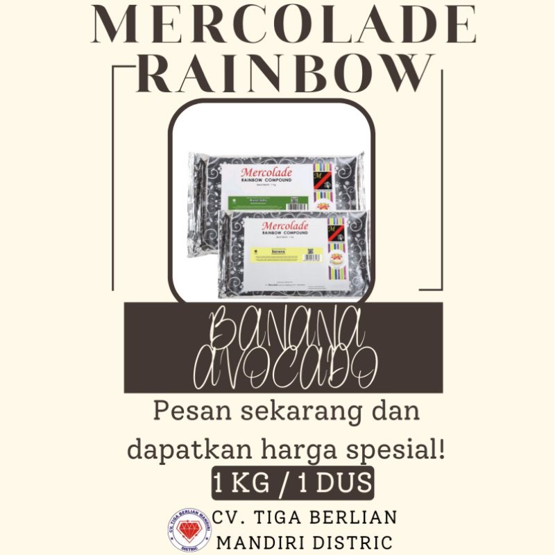 

COKLAT MERCOLADE AVOCADO DAN BANANA 1KG / 12PCS / 1DUS