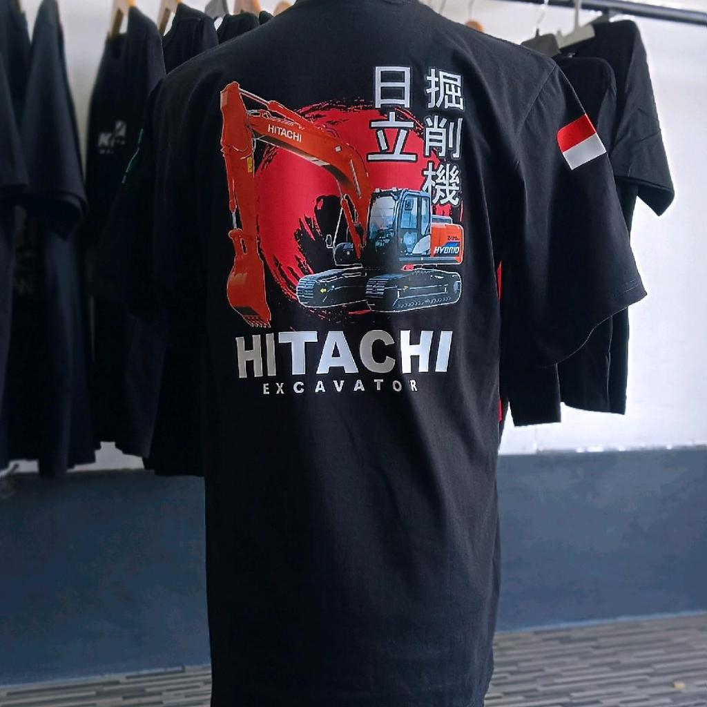 Kaos Distro Excavator Hitachi Katun Combed