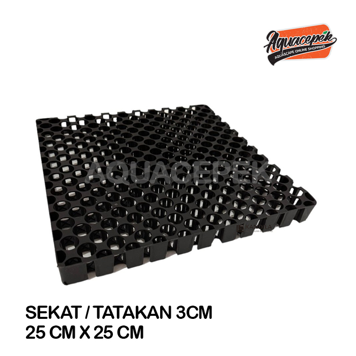 RAM PLASTIK 25X25CM SEKAT DAN PENUTUP AQUARIUM CHANNA AROWANA
