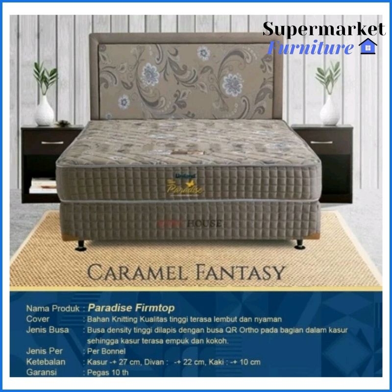 Uniland SPRINGBED UNILAND NEW PARADISE FIRMTOP FANTASY - FULL BEDSET
