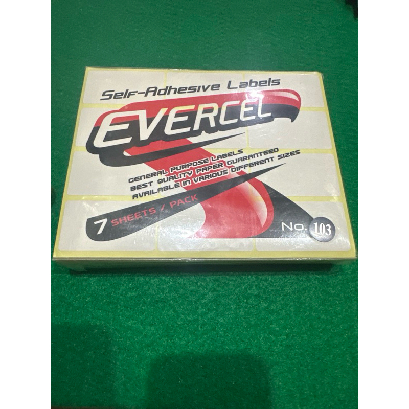 

stiker undangan evercel uk 34mmx62mm merk evercel isi 25 lbr