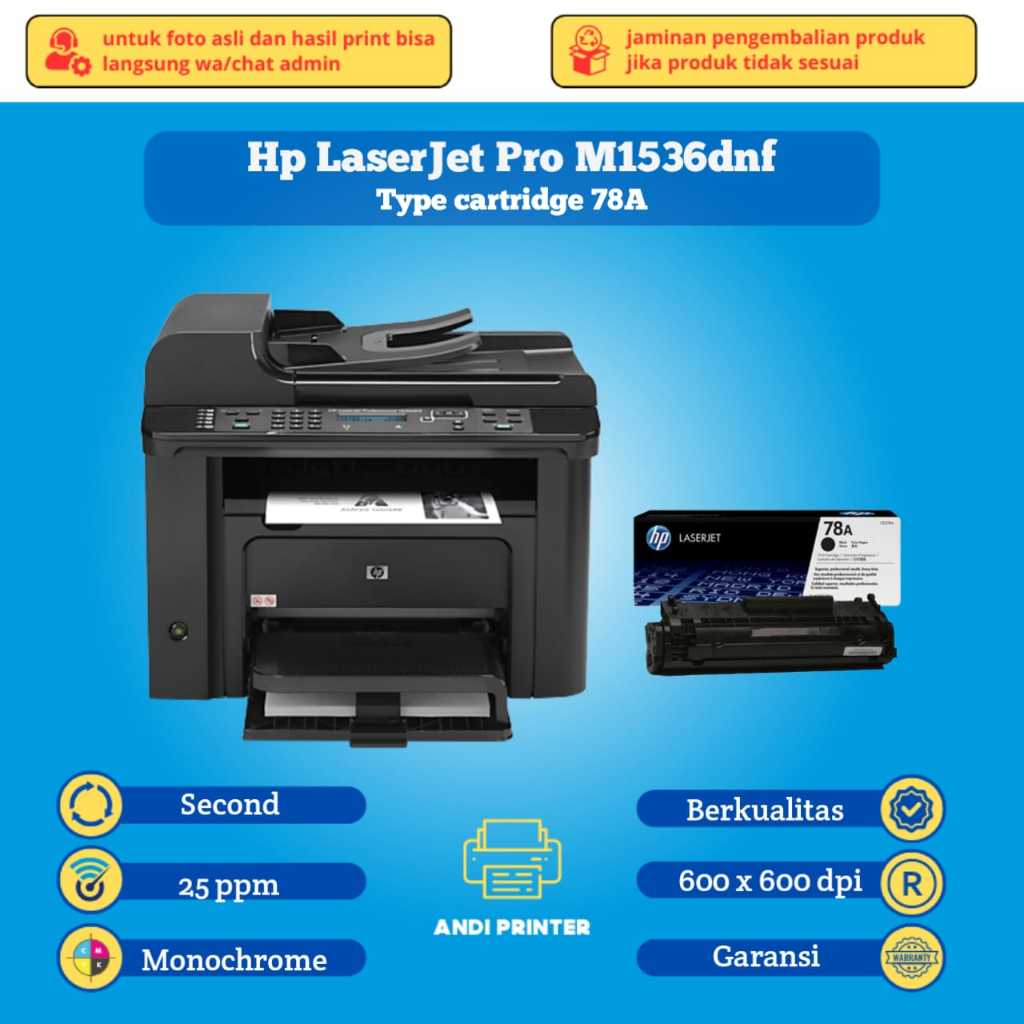 Printer fotocopy HP LaserJet Pro M1536dnf M 1536