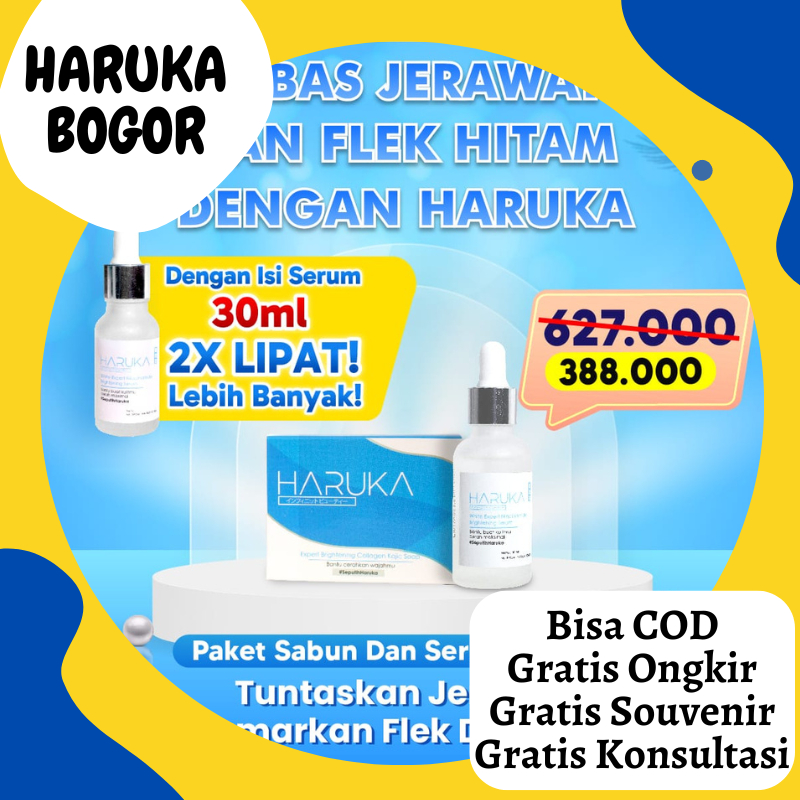 [GARANSI ORIGINAL] Haruka Paket Skincare Ampuh Untuk Berjerawat, Flek dan Berminyak