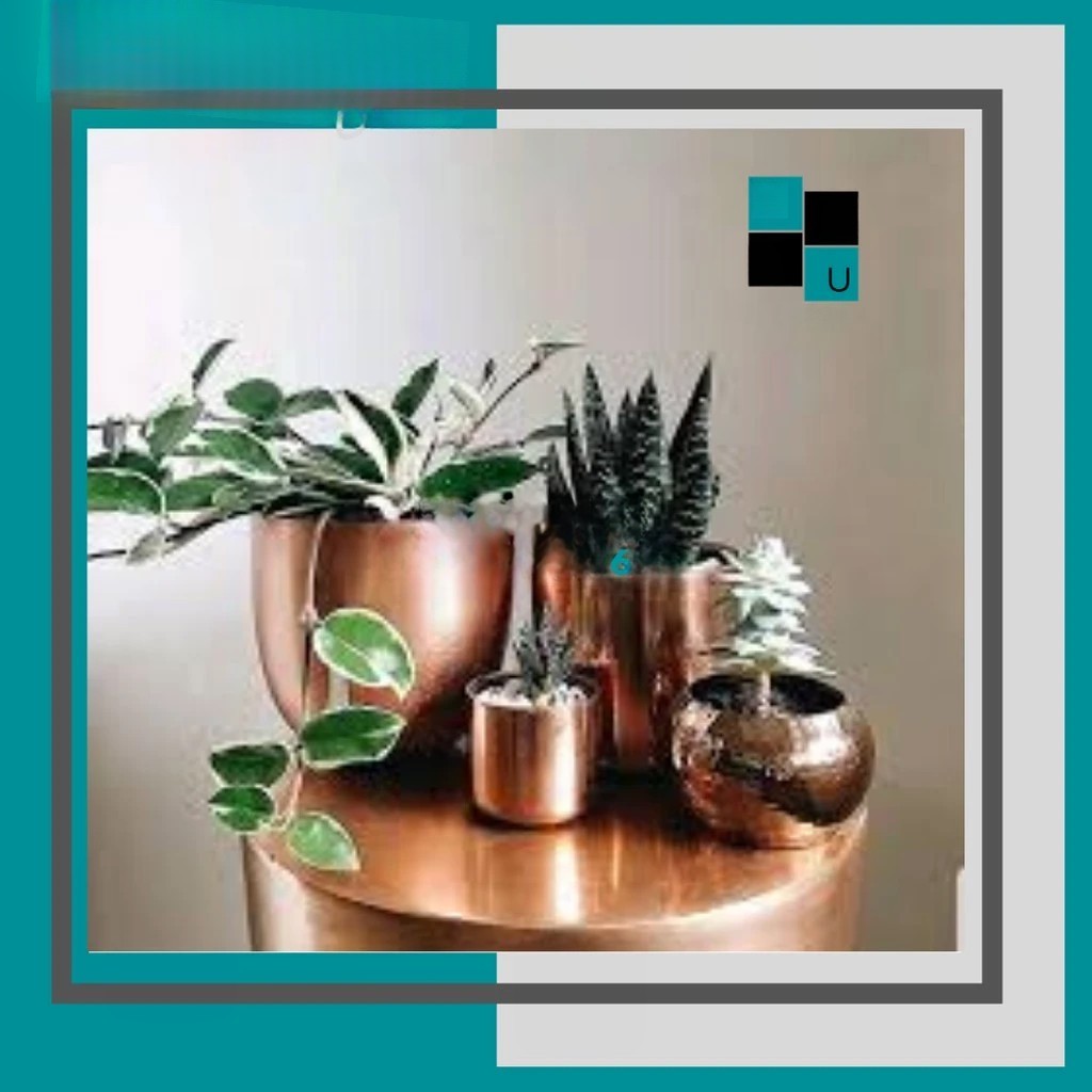 POT BUNGA TEMBAGA DAN KUNINGAN