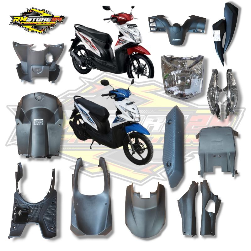 FULL BODY KASAR MOTOR HONDA BEAT FI 2013 2014 2015 starter Halus/Kasar - DEK ATAS - DEK BAWAH - PARU