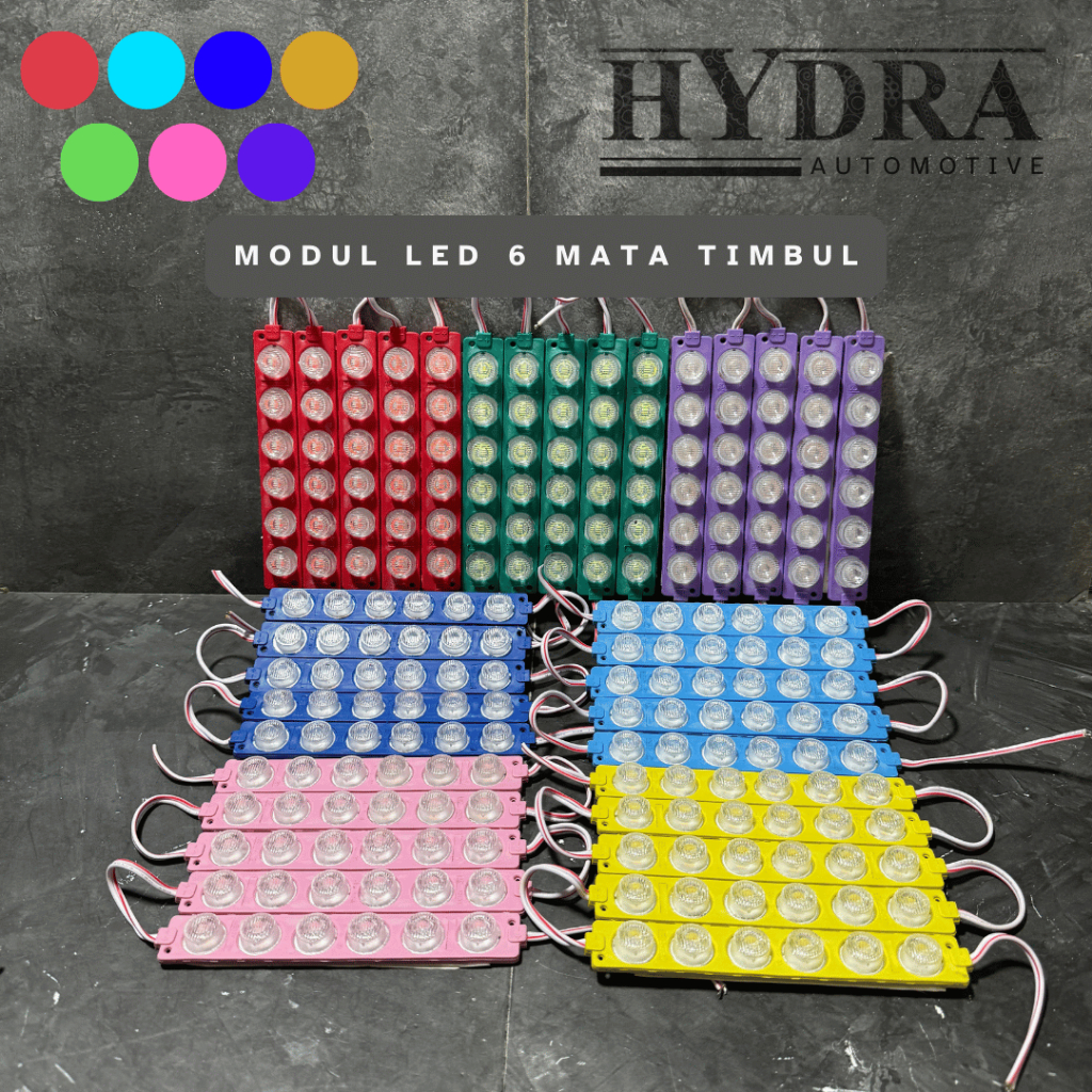 LAMPU LED MODUL 6 CHIP LED / LAMPU KOLONG LED / LAMPU LED KOLONG UNJVERSAL 12 VOLT - 24 VOLT