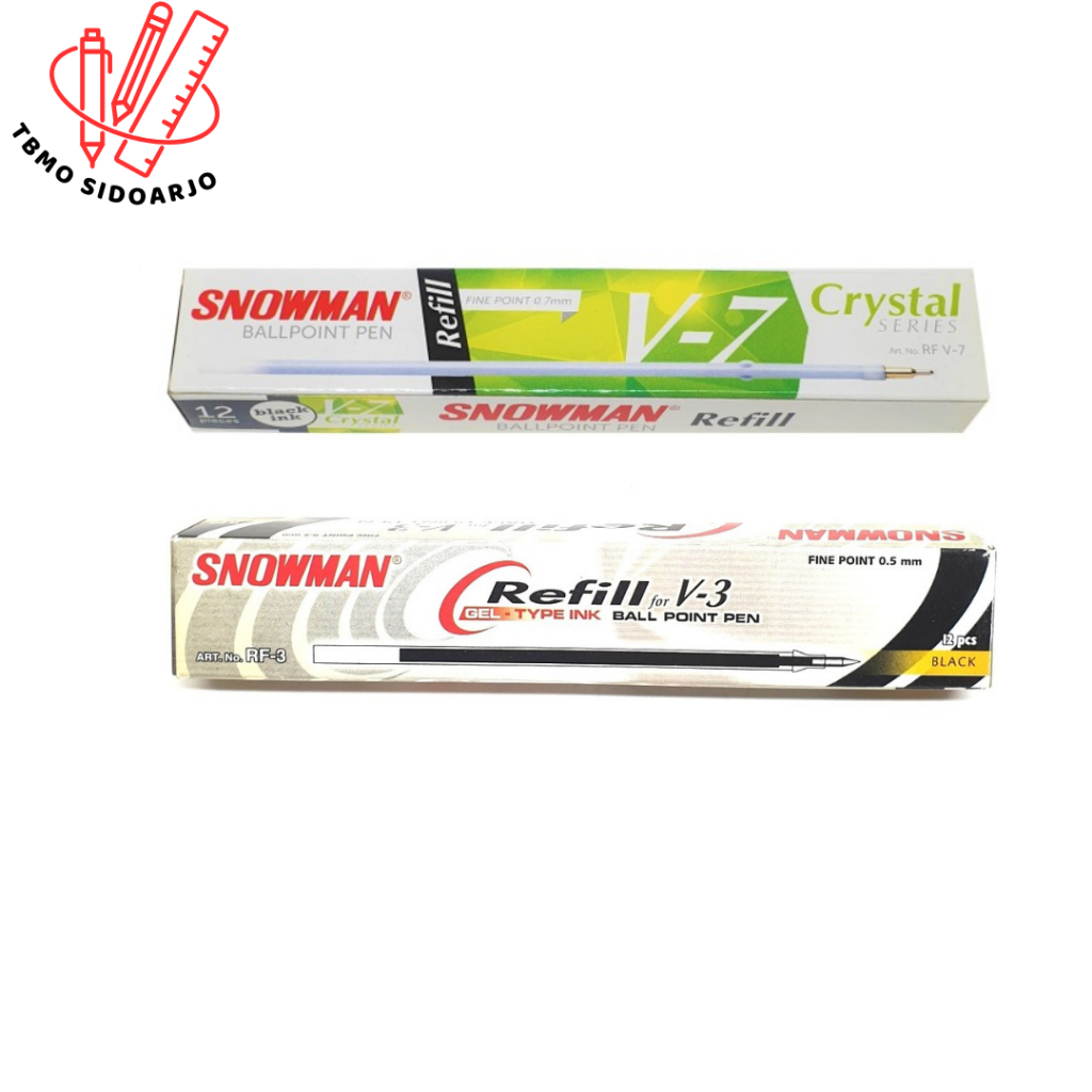 

TBMO Refill Bolpen Snowman per PCS / Refill Tinta Bolpen