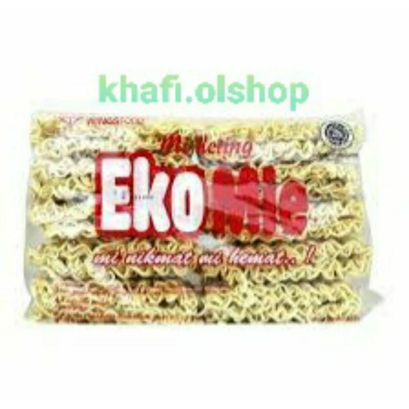 

Mie Kering Ekomie 600 Gram 1 Pak Isi 10 Keping Mie