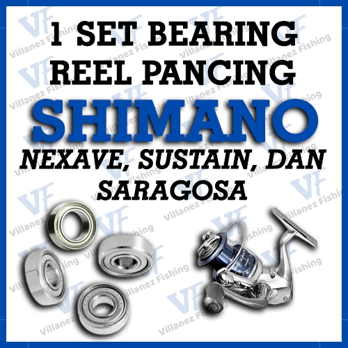 SPAREPART REEL SET SHIMANO NEXAVE, SUSTAIN, DAN SARAGOSA MINI BEARING PANCING SPARE PART KEREKAN LAK