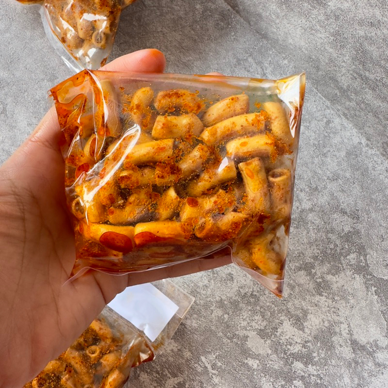 

Makaroni bantet pedas asin jajan viral