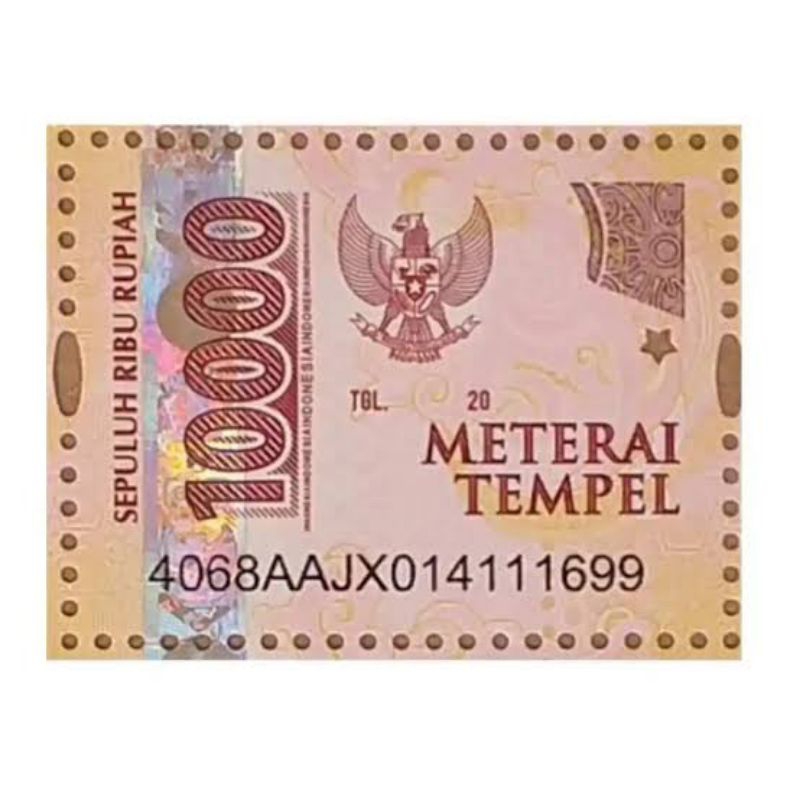 

Materai 10.000 Original