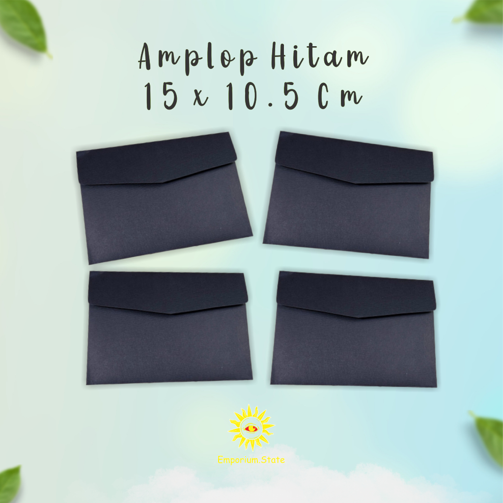 

Amplop Hitam A6 / Amplop 15x10 Cm