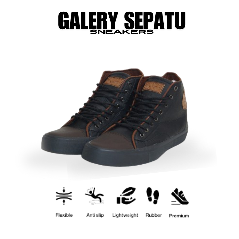 Sepatu Sneakers Converse Allstar Pria Wanita Sekolah Kerja Kuliah Kulit Boots Tinggi