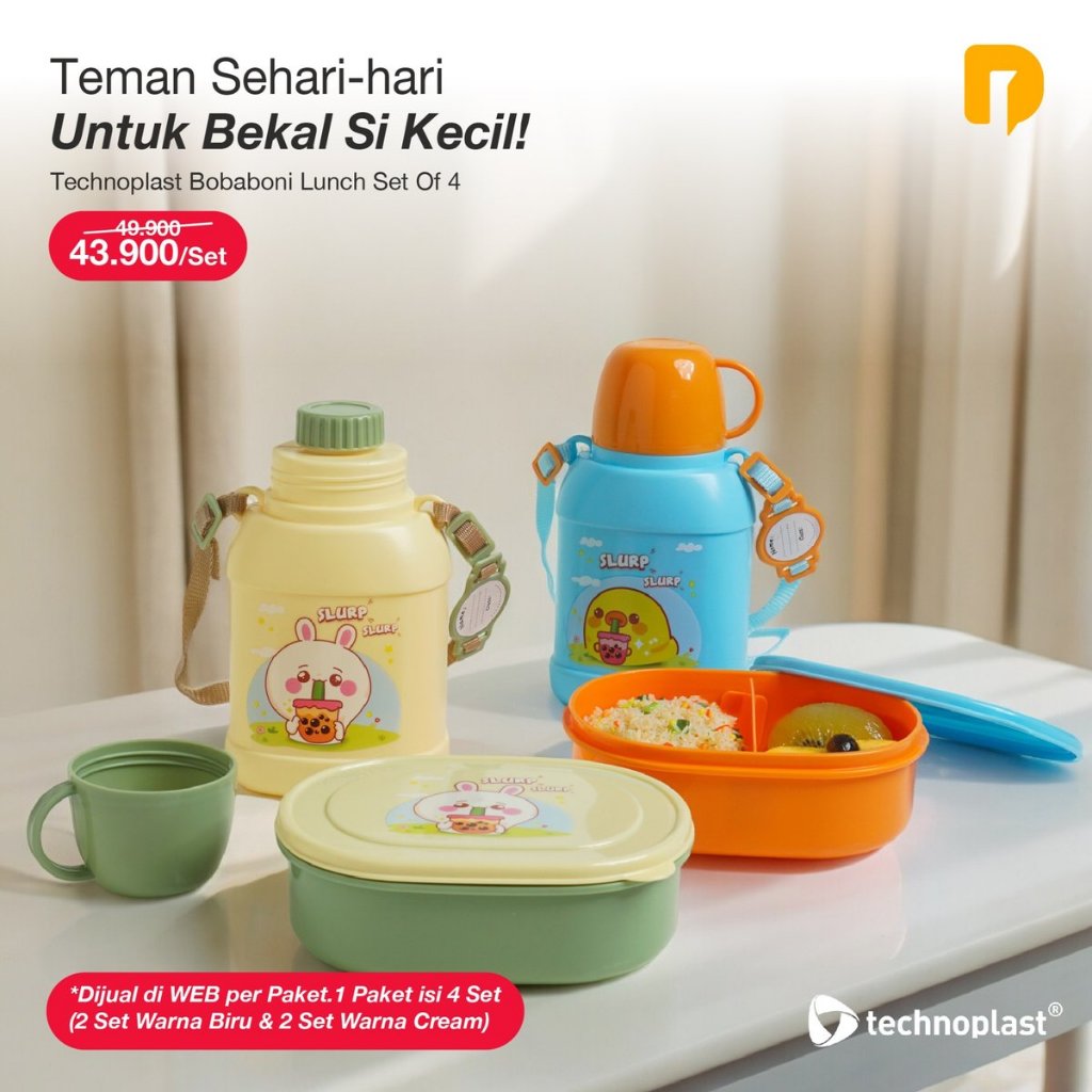 Technoplast Bobaboni Lunch Set Of 4