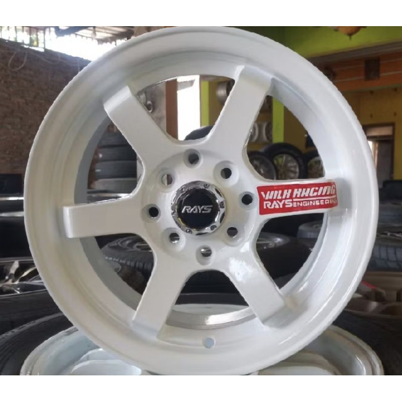 4 velg R15 pcd 4 x 100/114 ( Isi 4 velg ) Volks rays TE 37 baru lebar 6,5 ET 40 avanza xenia futura 