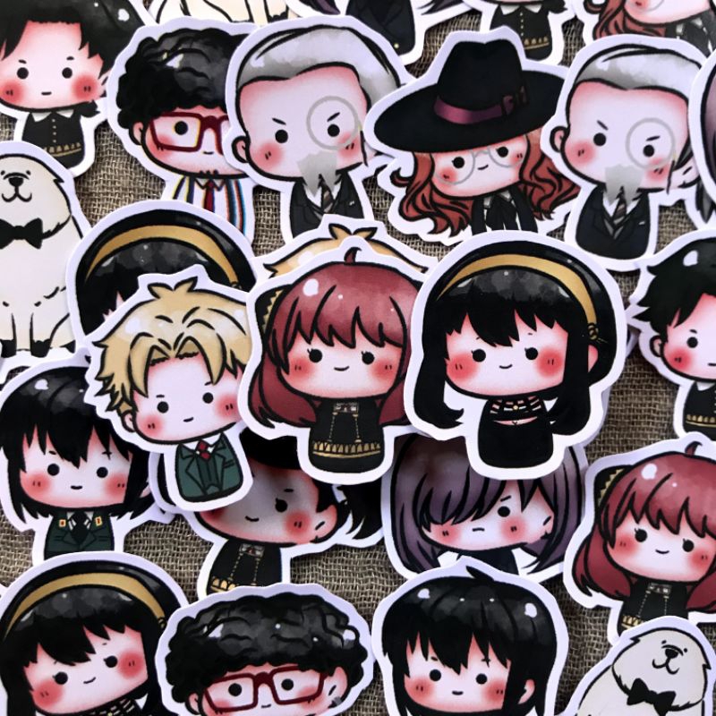 

<anime sticker> 11 pcs spy x family sticker, sticker spy x family, sticker aesthetic, sticker murah, sticker lucu, sticker anya, sticker forger