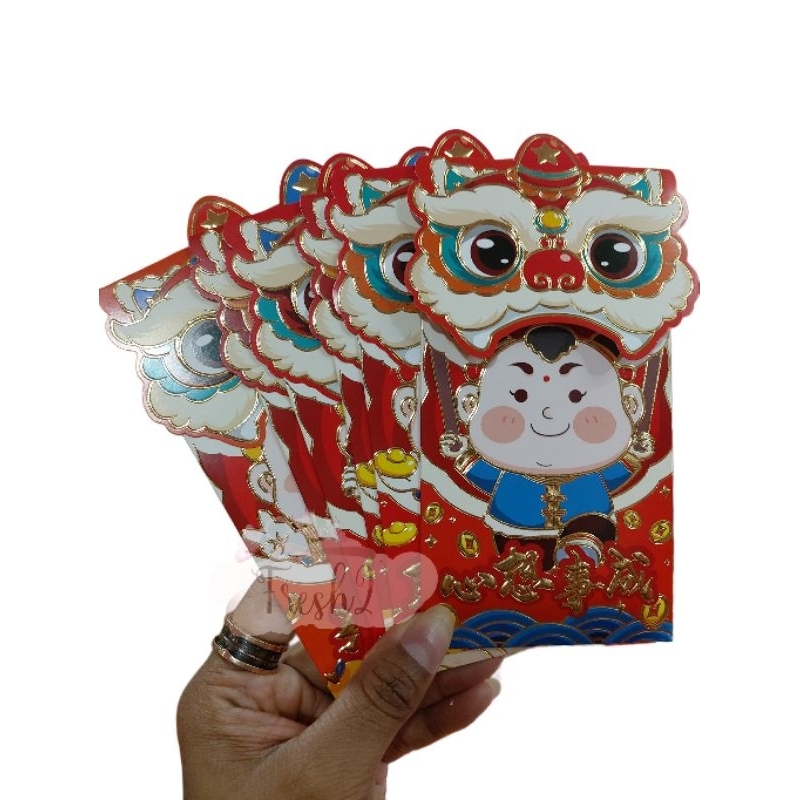 

angpao imlek barongsai panjang / ampao netral /