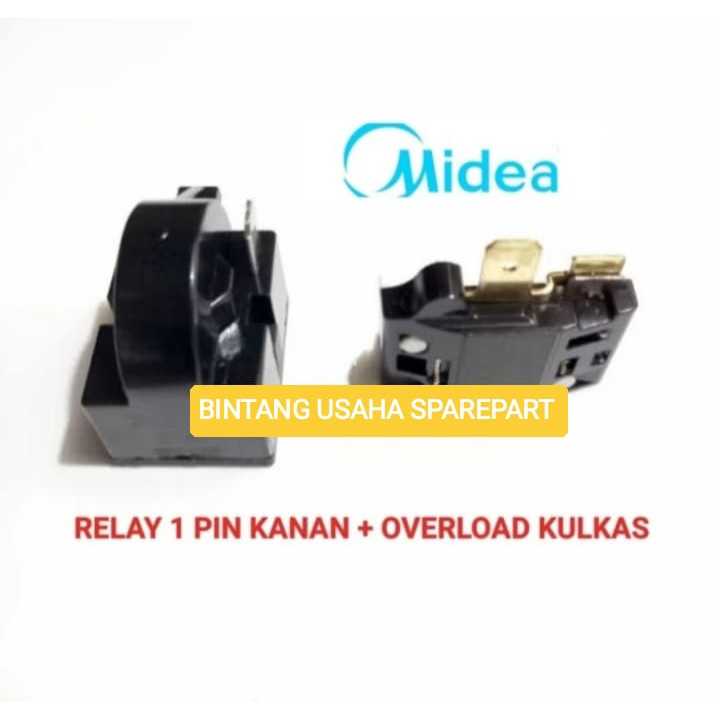 [ Set Relay ] Relay Overload Kulkas MIDEA Freezer Box GEA Pin 1