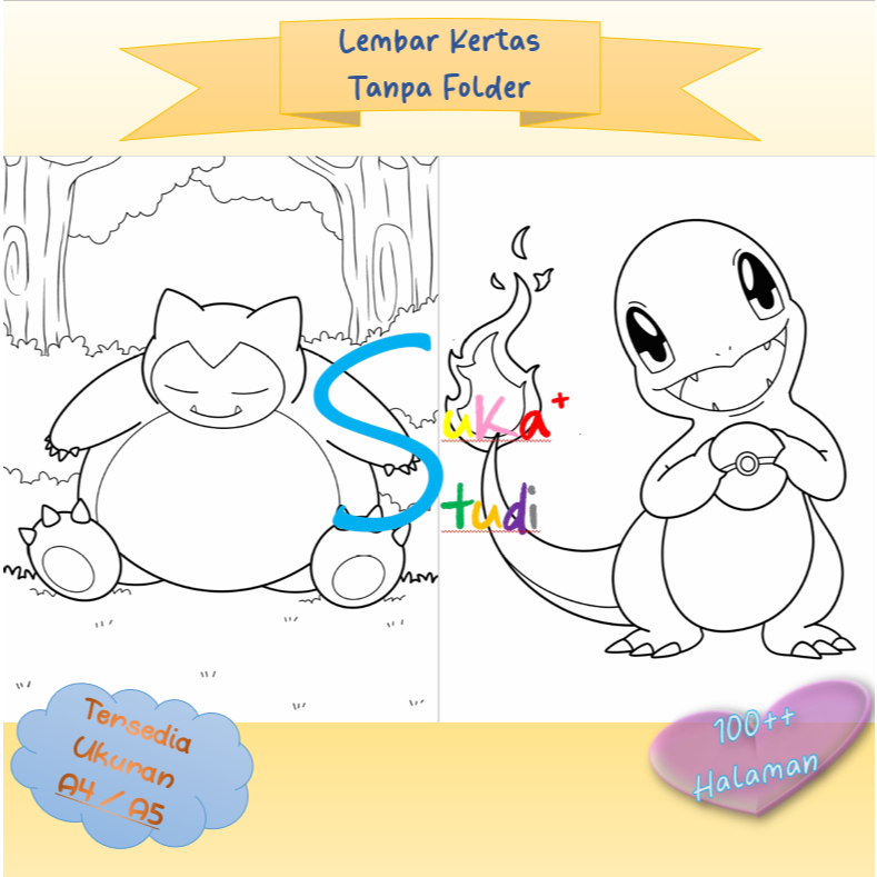 

SUKASTUDI - Kertas MEWARNAI KARTUN Lembar Belajar Aktivitas Worksheet Anak COLOURING KARTUN