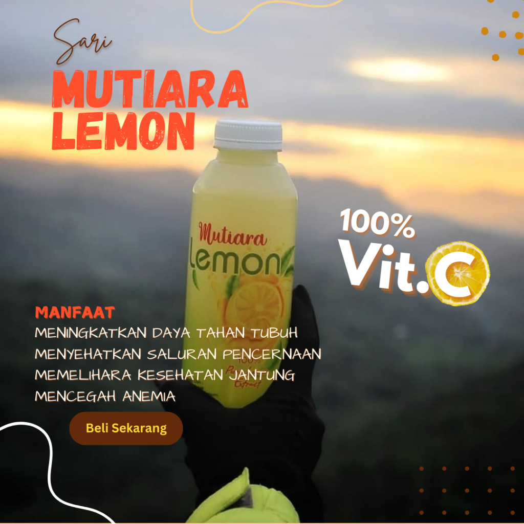 

MUTIARA LEMON 100% SARI LEMON TANPA BAHAN PENGAWET 250 ml DIET& DETOX