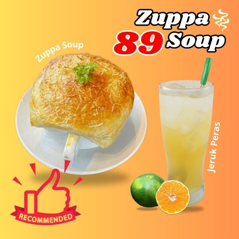 

Zuppa Soup Polos (Tanpa Isian) + Jeruk Peras